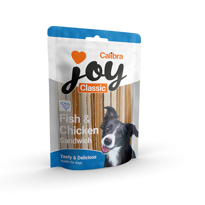 Calibra Joy Dog Classic Fish&Chicken Sandwich  NEW 500g