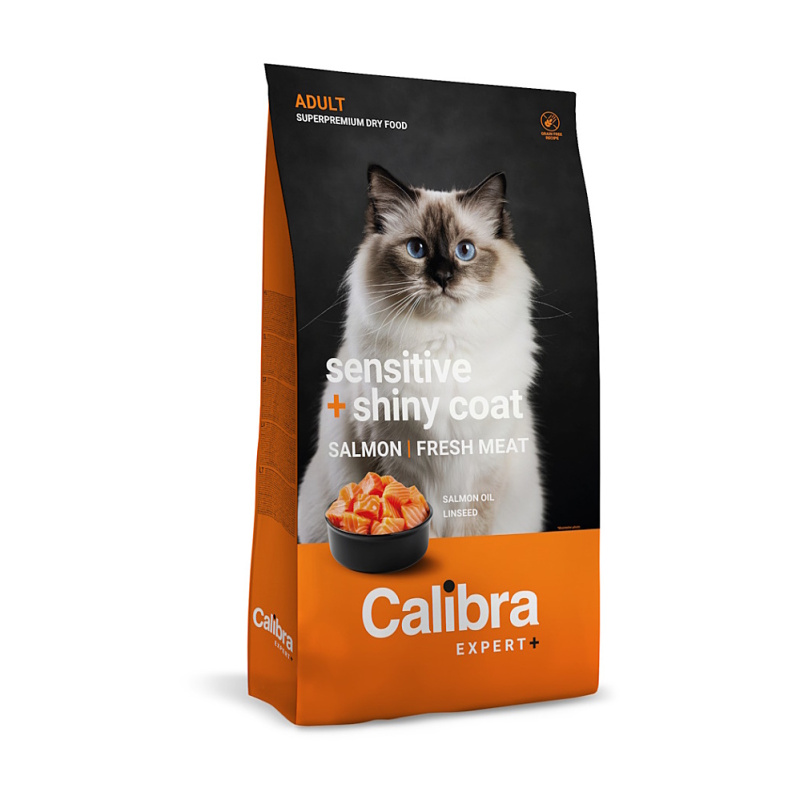 Calibra Expert+ Calibra Cat EXPERT+ Adult Sensitive & Shiny coat 400g