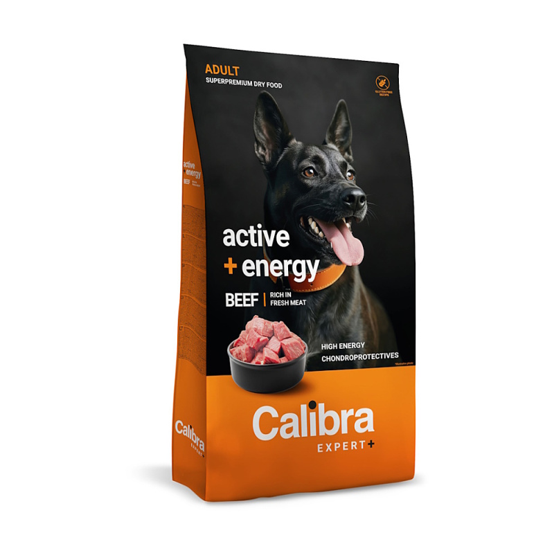 Calibra Dog EXPERT+ Adult Active & Energy Beef  2kg