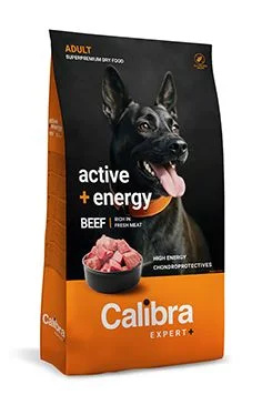 Calibra Dog EXPERT+ Adult Active & Energy Beef  750g