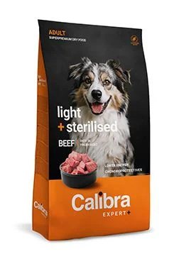 Calibra Dog EXPERT+ Adult Light & Sterilised Beef  12kg
