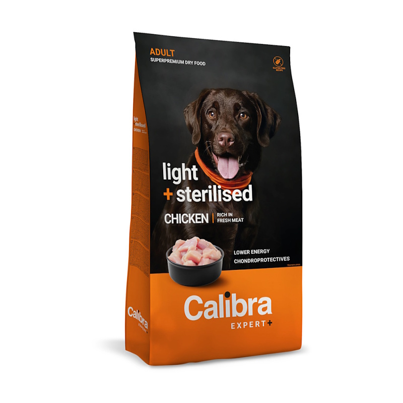 Calibra Dog EXPERT+ Adult Light & Sterilised Beef  2kg