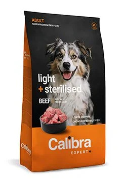 Calibra Dog EXPERT+ Adult Light & Sterilised Beef  2kg