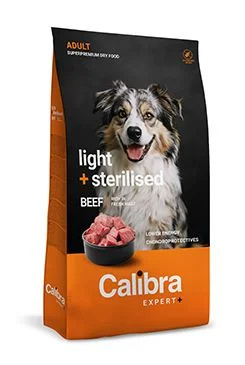 Calibra Dog EXPERT+ Adult Light & Sterilised Beef  750g