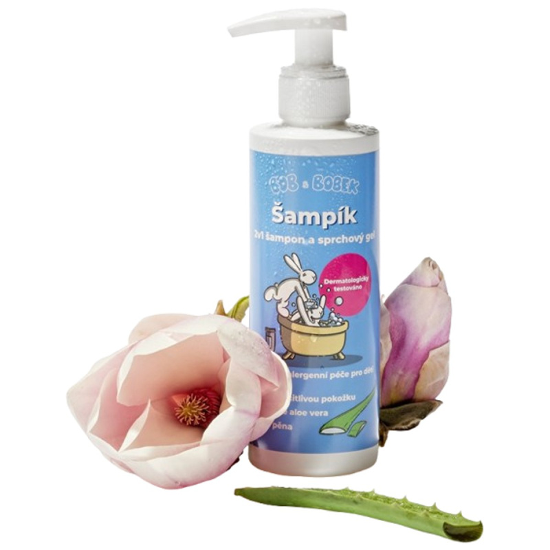 Bob a Bobek Šampík sprchový gel a šampon