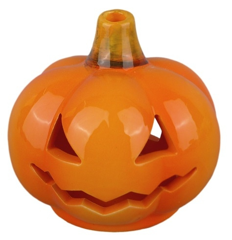 Svícen keramická dýně Halloween 8,5 x 8 cm Anděl Přerov s.r.o.