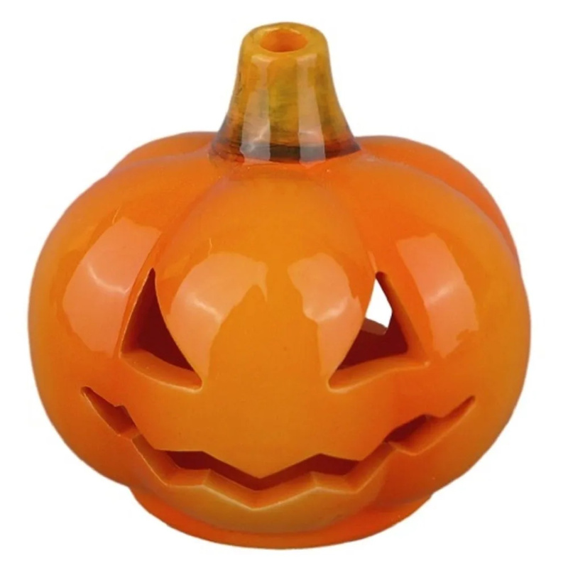 Svícen keramická dýně Halloween 8,5 x 8 cm Anděl Přerov s.r.o.