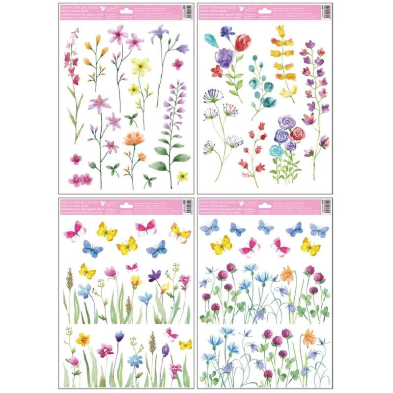 Anděl Přerov Okenní fólie jarní louka, 30 x 42 cm