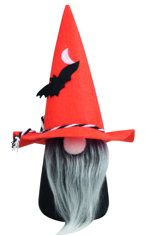 Halloween skřítek s netopýrem na postavení 19 cm