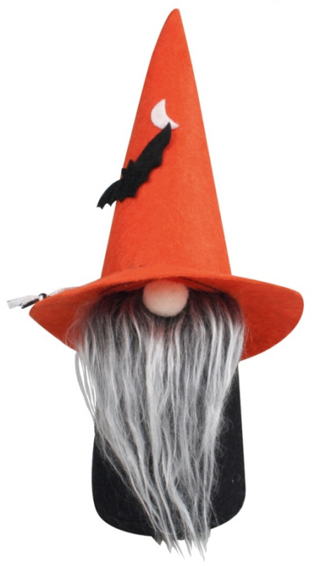 Halloween skřítek s netopýrem na postavení 24 cm Anděl Přerov s.r.o.