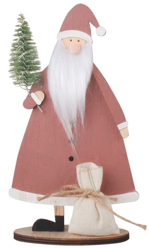 Santa se stromečkem s LED na postavení 12 x 22 cm Anděl Přerov s.r.o.