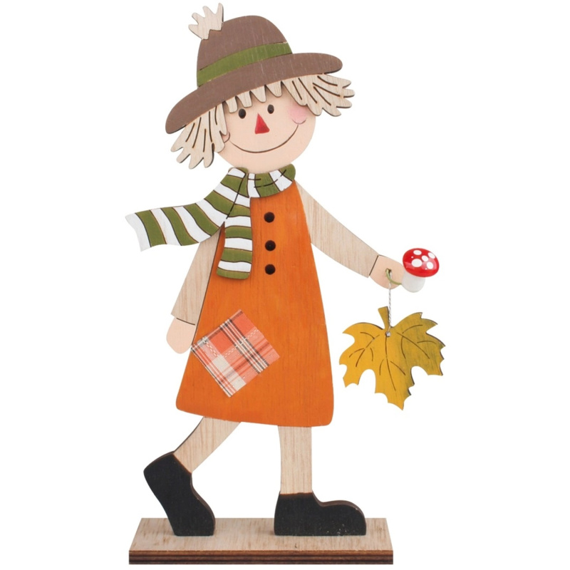 Panáček s šálou dřevěný na postavení 12 x 23 cm Anděl Přerov s.r.o.