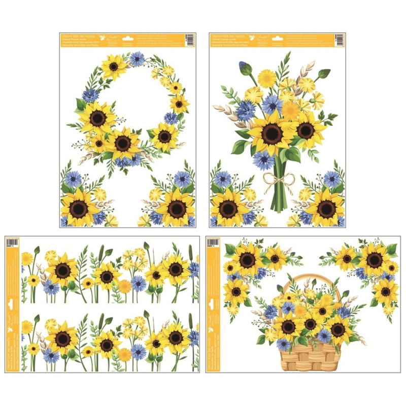 Anděl Přerov Okenní fólie slunečnice, různé druhy, 1 ks, 35 x 50 cm