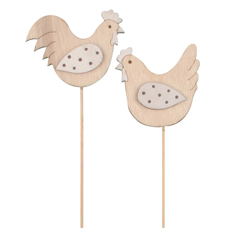 Slepička dřevěná 6 cm + špejle Anděl Přerov s.r.o.