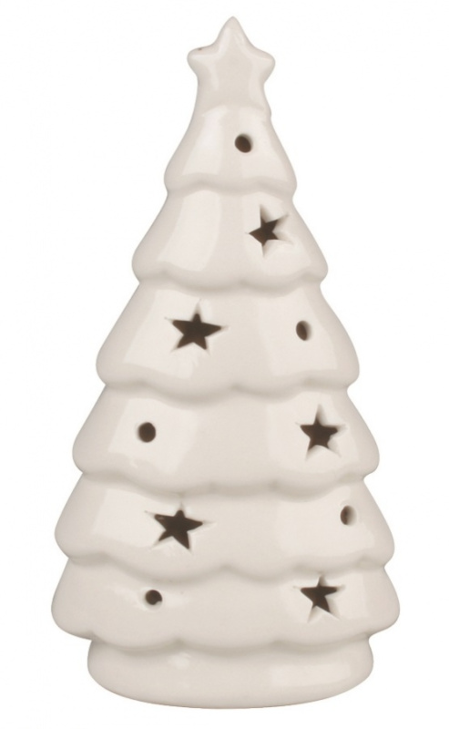 Strom z porcelánu s LED 8 x 15 x 5,5 cm Anděl Přerov s.r.o.