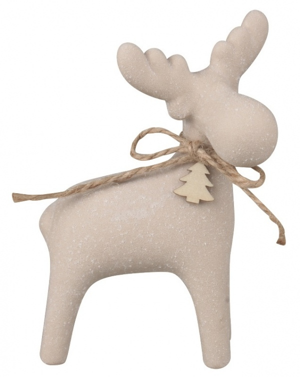 Sob z porcelánu s mašlí krémový na postavení 8,5 x 13 x 5 cm Anděl Přerov s.r.o.