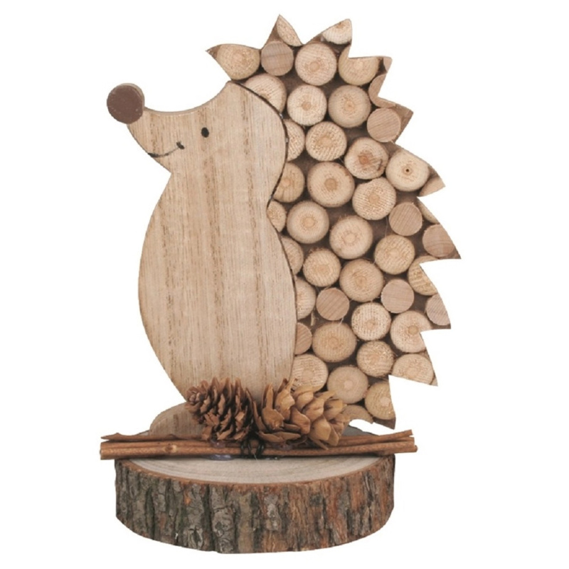 Ježek dřevěný na postavení 8,5 x 13 cm Anděl Přerov s.r.o.