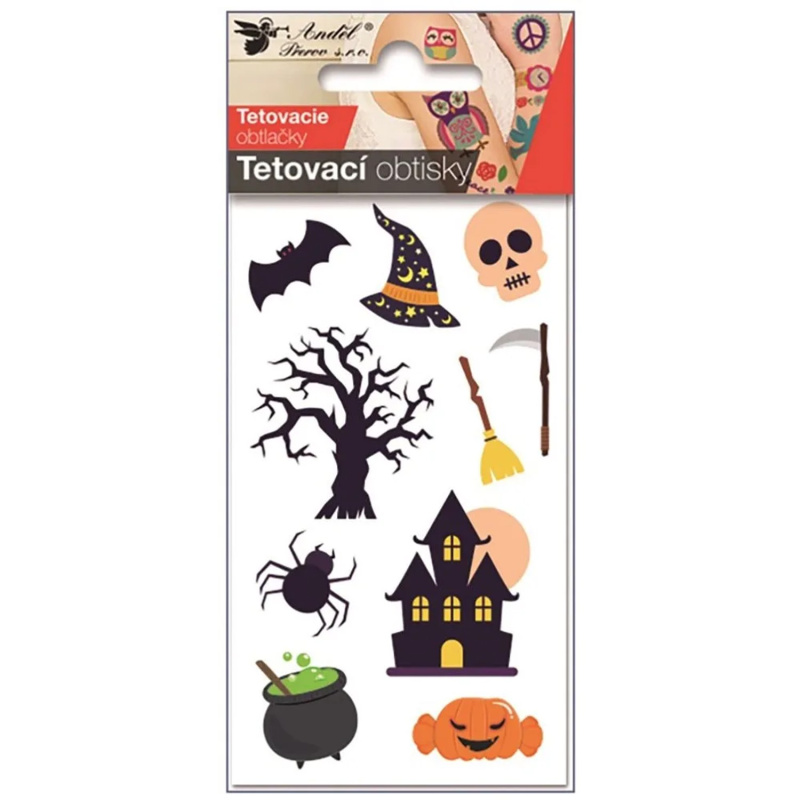 Tetovací obtisky 6 x 10 cm - Halloween dům Anděl Přerov s.r.o.