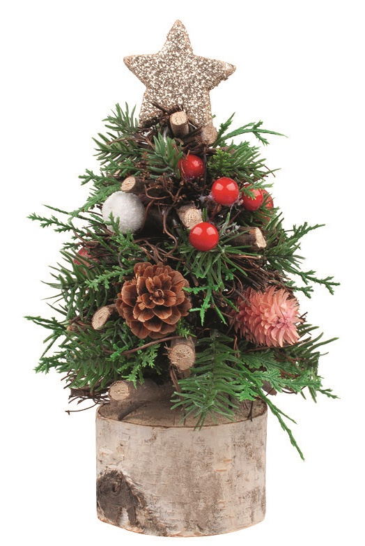 Stromeček s bobulkami na postavení 10 x 21 x 10 cm Anděl Přerov s.r.o.