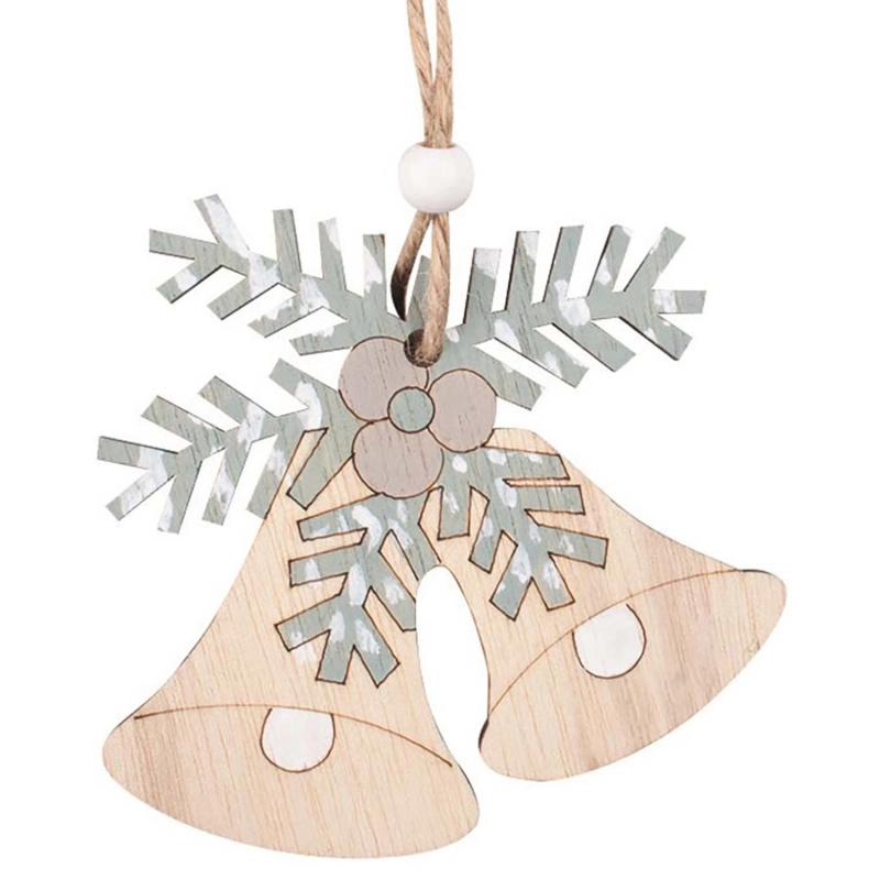 Zvonky dřevěné na zavěšení 9,5 x 9,5 x 0,5 cm Anděl Přerov s.r.o.