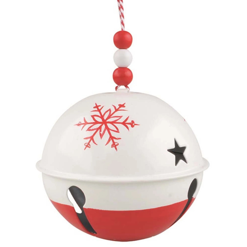 Rolnička kovová na zavěšení o 10 cm bílá Anděl Přerov s.r.o.