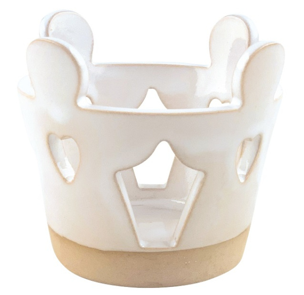 Svícen andělé z keramiky 7 x 6 x 7 cm Anděl Přerov s.r.o.