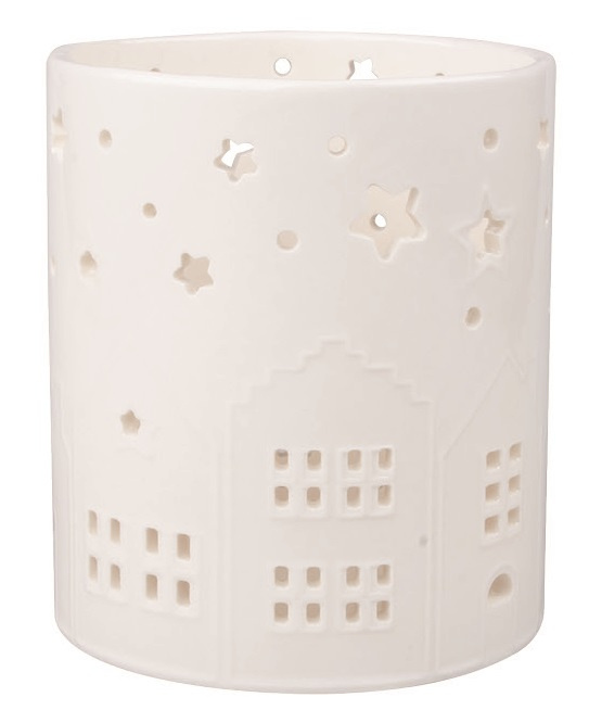 Svícen město porcelánový 10 x 11 x 10 cm Anděl Přerov s.r.o.