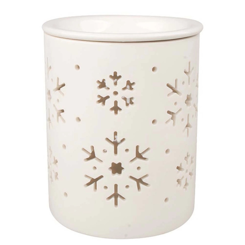 Aromalampa vločky porcelánová 10.5 x 13 x 10,5 cm Anděl Přerov s.r.o.