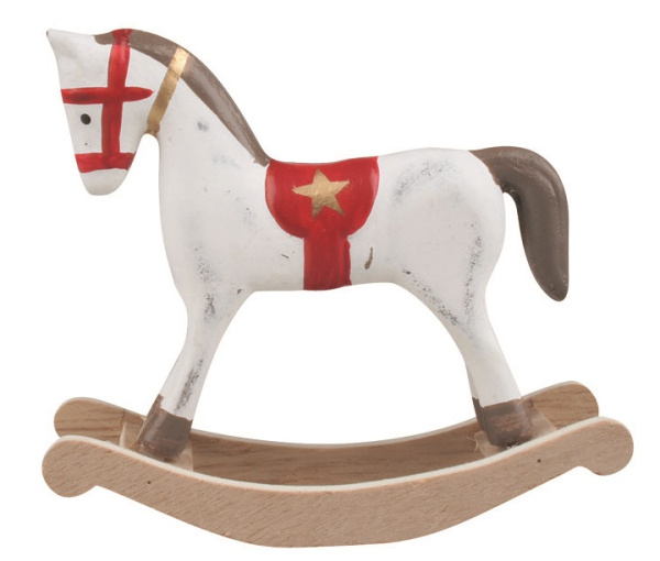 Houpací kůň dřevěný na postavení 12 x 11 x 4 cm Anděl Přerov s.r.o.
