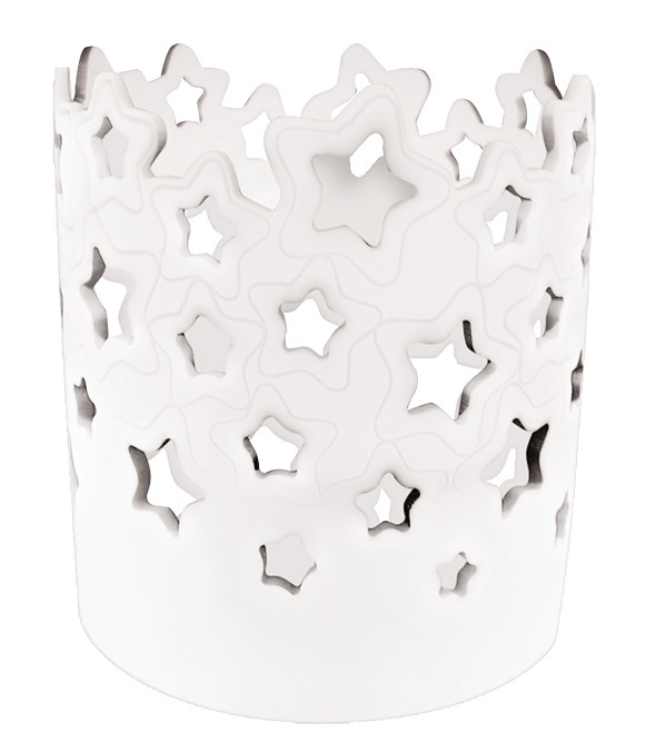 Svícen porcelánový Hvězdy 11 x 13,5 x 11 cm Anděl Přerov s.r.o.