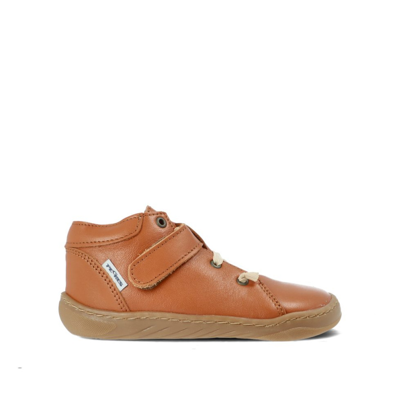 Dětské Barefoot Celoroční boty PEGRES SBF 62 hnědé - 33