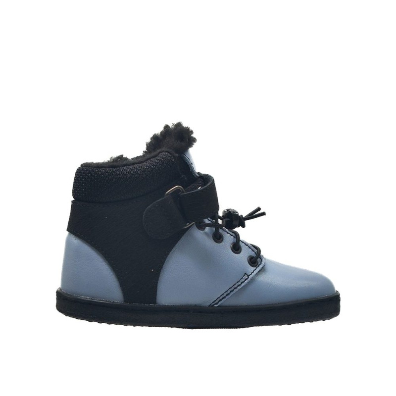 Dětské Barefoot Zimní boty PEGRES BF40 0.1 modré - 37