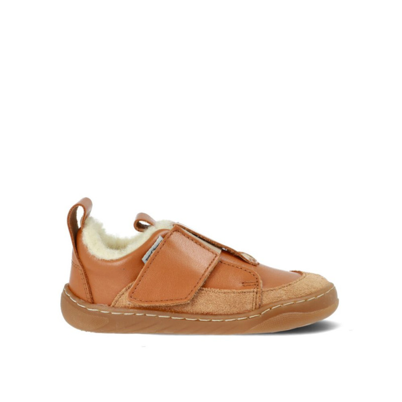 Dětské Barefoot První zimní botičky PEGRES SBF64W hnědé - 22