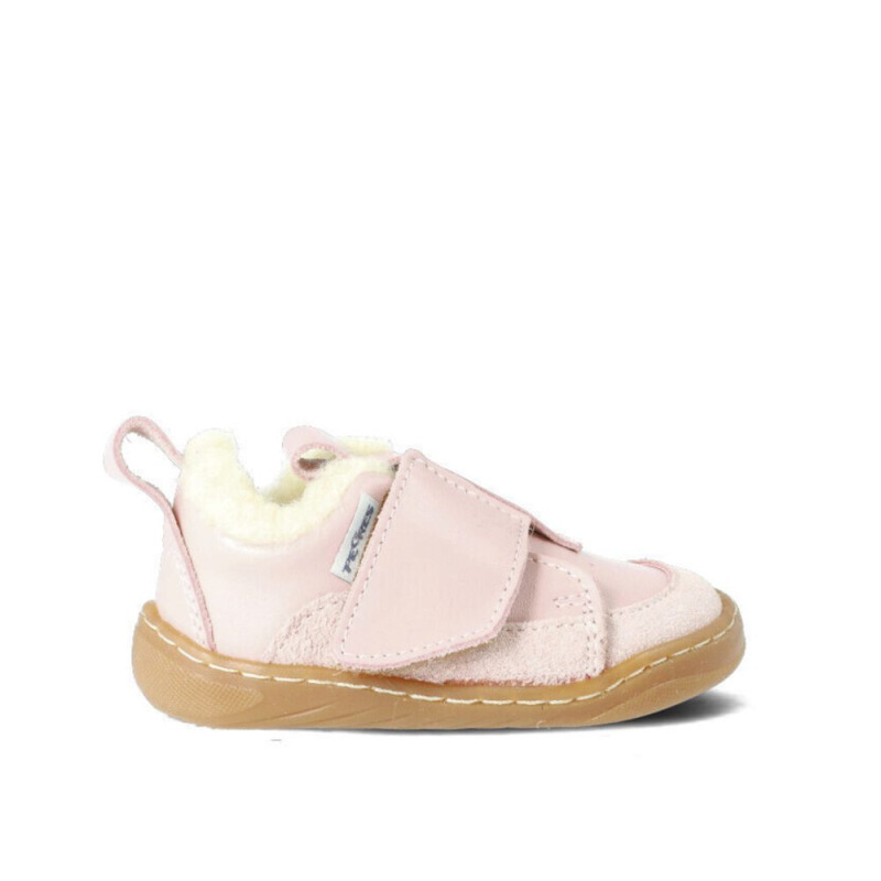 PEGRES PRVNÍ ZIMNÍ BOTIČKY SBF64W Růžová | Dětské první barefoot zateplené botičky - 21