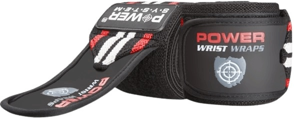 Power System Bandáže na zápěstí WRIST WRAPS - červená