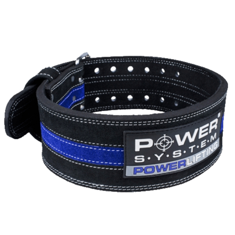 POWER SYSTEM Fitness opasek POWERLIFTING 3800 modrý - XL