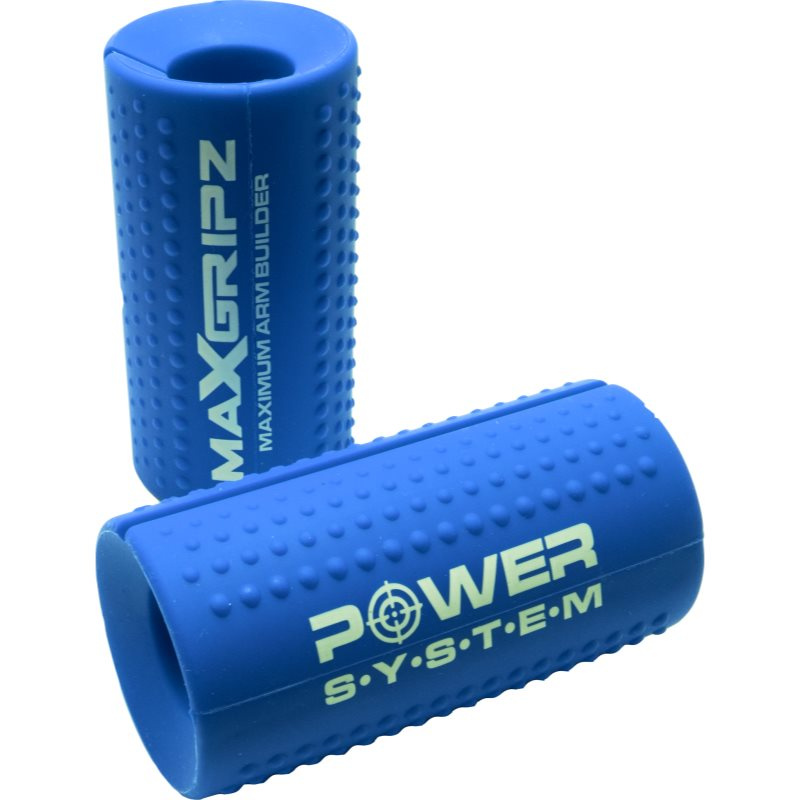 Power System Gripy na posilovací tyč Max Gripz - modrá M