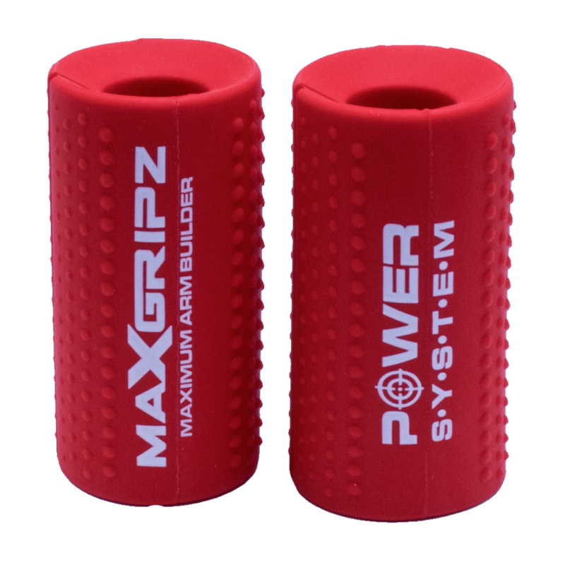 Power System Gripy na posilovací tyč Max Gripz - červená M