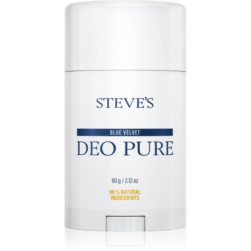 Steve's DEO PURE Blue Velvet tuhý deodorant bez obsahu hliníkových solí 60 g