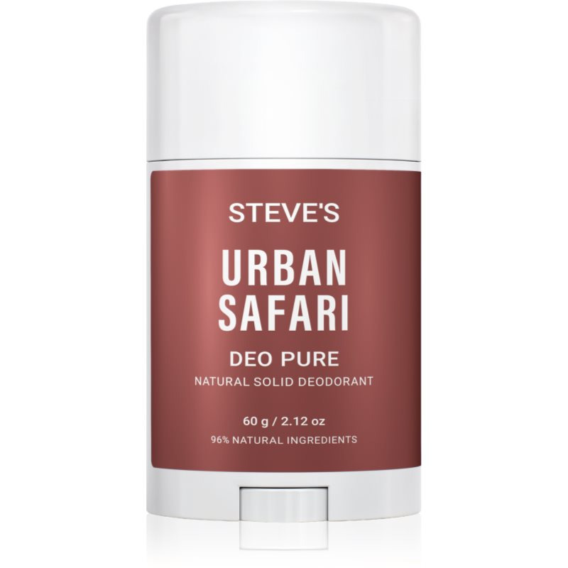 Steve's DEO PURE Urban Safari tuhý deodorant bez obsahu hliníkových solí 60 g