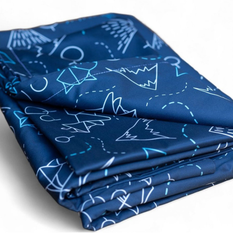 nanoSPACE Dětské prostěradlo pro alergiky na matraci do postýlky s gumou, Nanobavlna®, vzor lišky Rozměry: 70x140+10cm