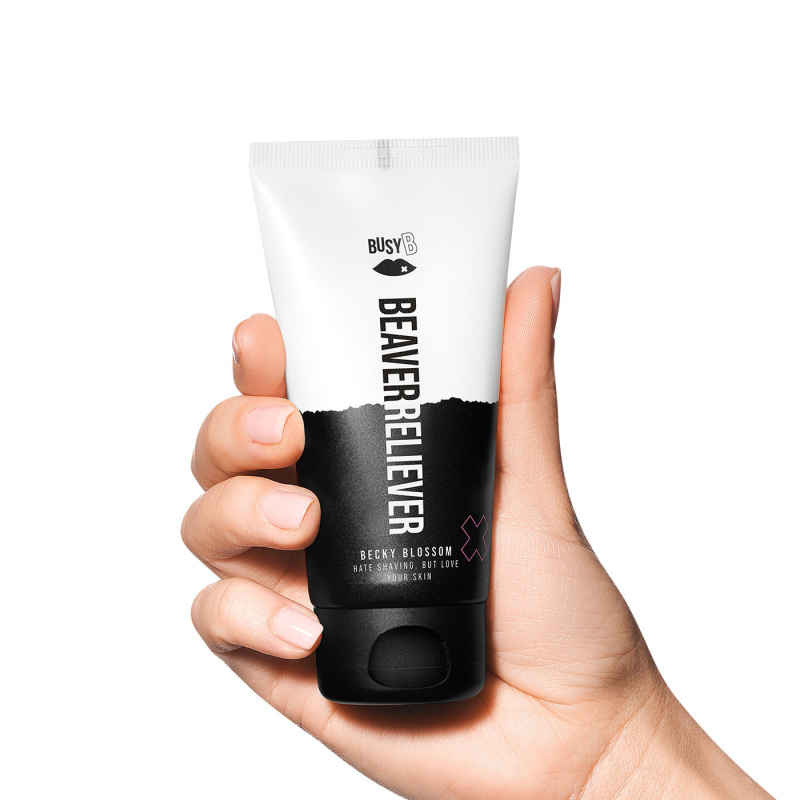 BusyB Beaver Reliever Becky Blossom balzám po holení pro citlivou pokožku 75 ml