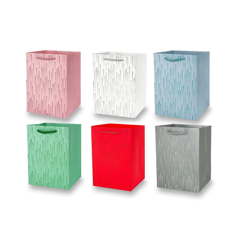 Dárková papírová taška - velikost XS, mix barev