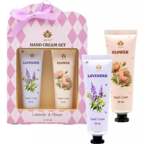 ARÔME - Lavender and Flower  Dárková sada 2 mini krémy na ruce