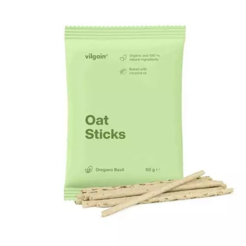 Vilgain Oat sticks organic oregano and basil 50g