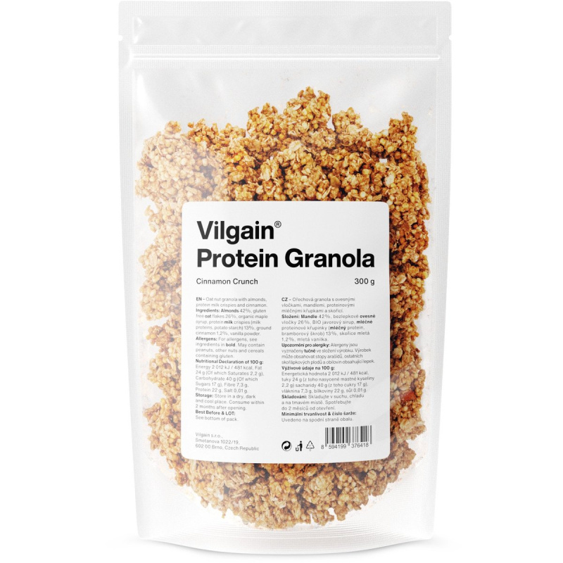 Vilgain Protein Granola křupavá skořice