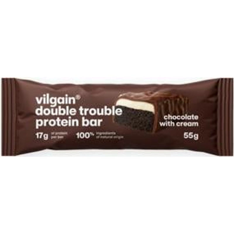 Vilgain Double Trouble Protein Bar Proteinová tyčinka v mléčné čokoládě