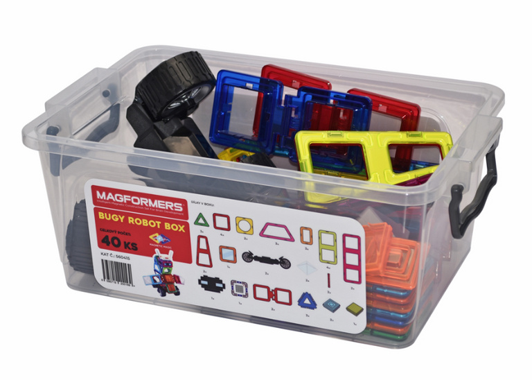 Magformers - Box Bugy Robot, 40 dílků