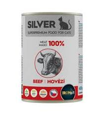 IRONpet Silver Cat Hovězí 100% masa, konzerva 400g