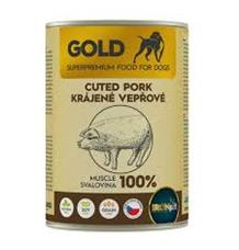 IRONpet Gold Dog Vepřová krájená svalovina, konzerva 800g